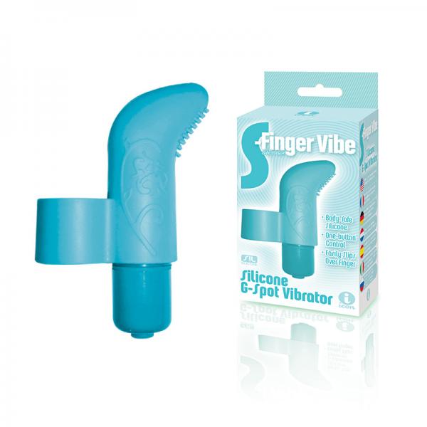 The 9's S-finger Vibe Blue Sex Toy Product