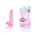 The 9's Diclets 7" Jelly Tpr Dong Pink Sex Toy Product