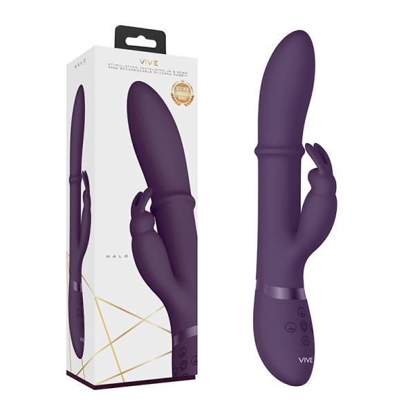 Vive Halo Rabbit Vibrator Purple Sex Toy Product