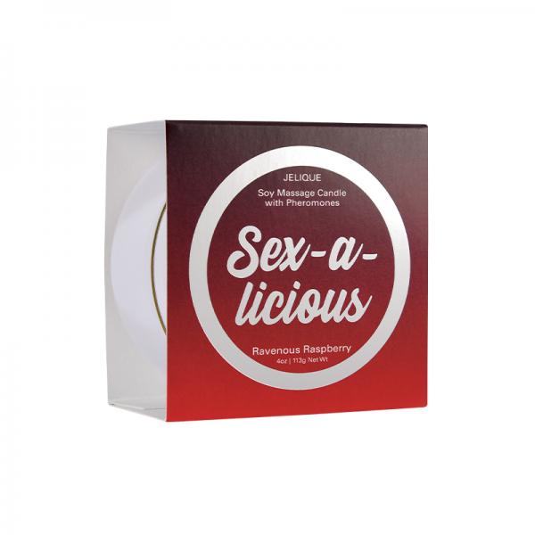 Sex-a-licious Pheromone Massage Candle Ravenous Raspberry 4 Oz/113 G Sex Toy Product