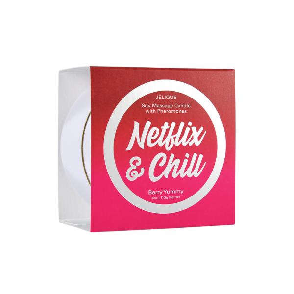 Netflix & Chill Massage Candle Netflix & Chill Berry Yummy 4 Oz/113 G Sex Toy Product