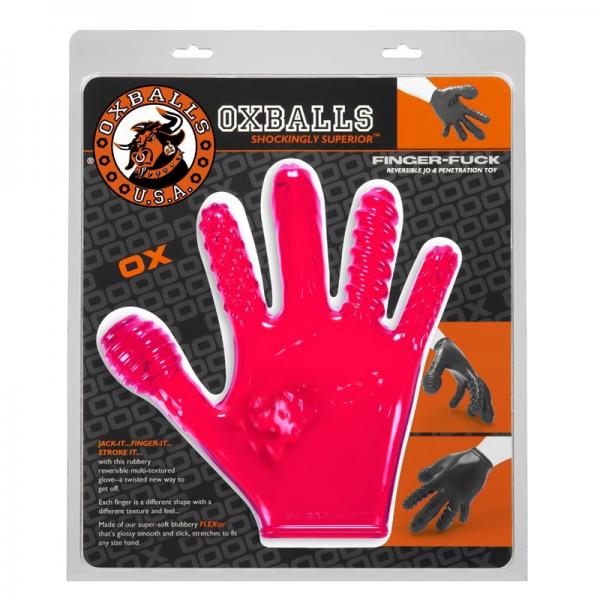 Oxballs Finger F*ck Glove Hot Pink Sex Toy Product