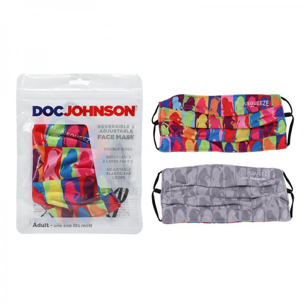 Dj Reversible & Adjustable Face Mask Main Squeeze Pattern Sex Toy Product