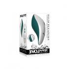 Evolved Palm Pleasure Teal/white Sex Toy Product