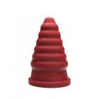 Tantus Cone Ripple - True Blood Red Sex Toy Product
