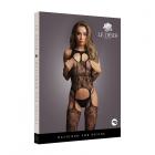 Shots Le Desir Lace Suspender Bodystocking With Round Neck Black O/s Sex Toy Product