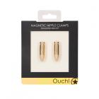 Ouch Magnetic Nipple Clamps - Diamond Bullet - Gold Sex Toy Product