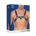 Ouch Chest Bulldog Harness - L/xl - Blue Sex Toy Product