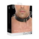 Ouch Deluxe Bondage Collar - One Size - Black Sex Toy Product