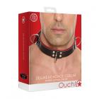 Ouch Deluxe Bondage Collar - One Size - Red Sex Toy Product