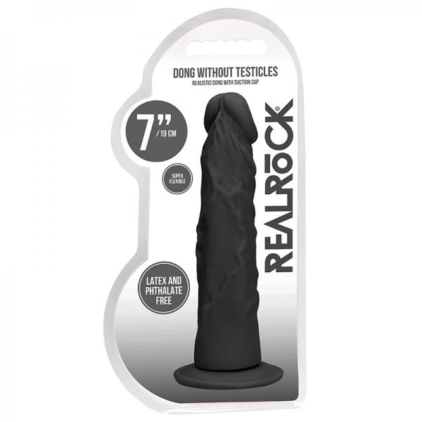 Real Rock Realistic Dildo - 7" - 17 Cm - Chocolate Sex Toy Product
