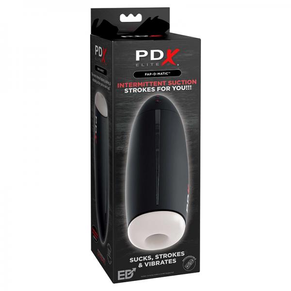 Pdx Elite Fap-o-matic Stroker - White/black Sex Toy Product