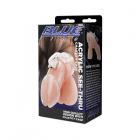 Blue Line Acrylic See-thru Chastity Cage Sex Toy Product