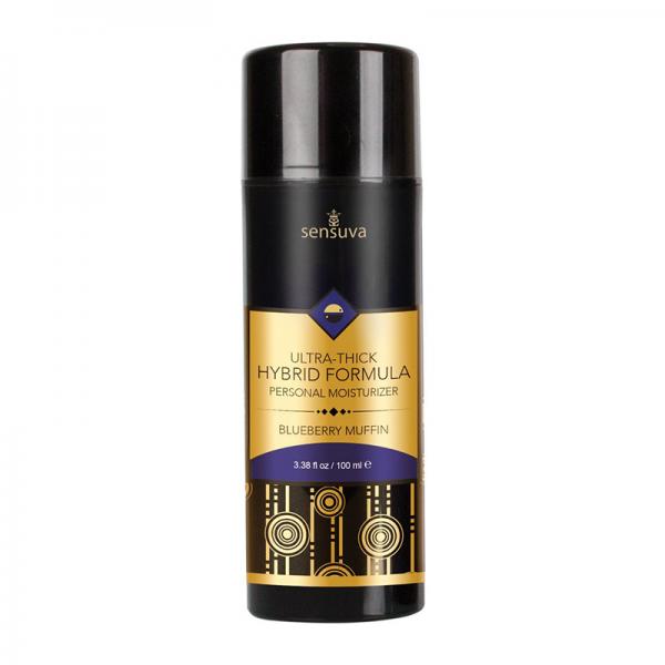 Ultra-thick Hybrid Personal Moisturizer Blueberry Muffin 3.4 Oz. Bottle Sex Toy Product