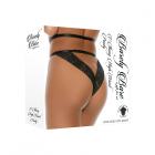 Barely Bare V-thong High-waist Panty Black O/s Sex Toy Product