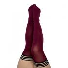 Kixies Heather Cranberry Opaque Thigh-high Stockings Size C Sex Toy Product