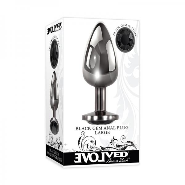 Evolved Black Gem Anal Plug Large Sex Toy Product