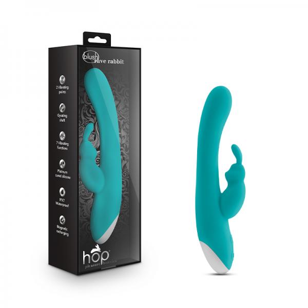 Hop - Rave Rabbit Plus Dual Stimulator - Aquamarine Sex Toy Product
