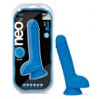 Neo Elite - 9-inch Silicone Dual-density Cock With Balls - Neon Blue Sex Toy Product