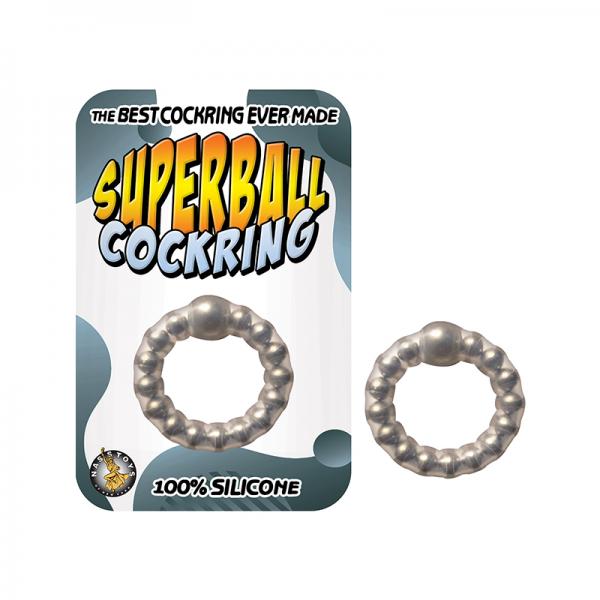 Superball Cockring Clear Sex Toy Product