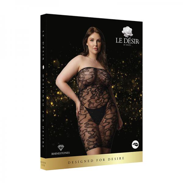 Shots Le Desir Star Rhinestone Dress Osx Black Sex Toy Product