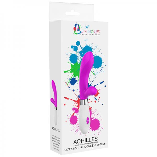 Luna Neon Achilles Ultra-soft Silicone Dual Stimulator Fuchsia Sex Toy Product