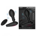 Decadence Pumped Expanding Plug With Remote Control Black Sex Toy Product