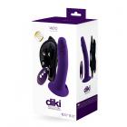 Vedo Diki Rechargeable Vibrating Dildo With Harness Deep Purple Sex Toy Product