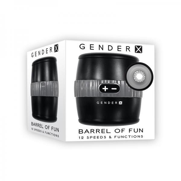 Gender X Barrel Of Fun Stroker Black Sex Toy Product