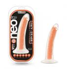 Neo Elite Lava Glow-in-the-dark 7" Silicone Dual-density Dildo Neon Orange Sex Toy Product