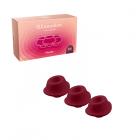 Womanizer Premium & Classic Heads Bordeaux Medium Pack Of 3 Sex Toy Product