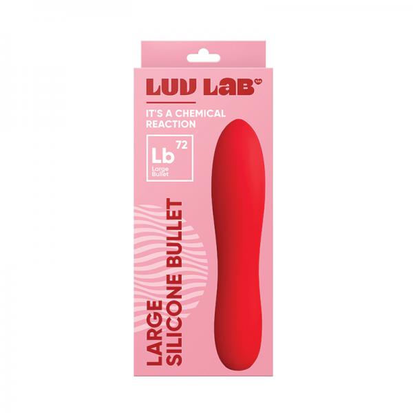 Luv Lab Lb72 Large Bullet Silicone Red Sex Toy Product