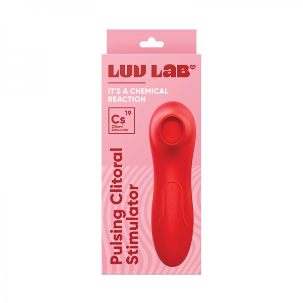 Luv Lab Cs19 Pulsing Clit Stimulator Silicone Red Sex Toy Product