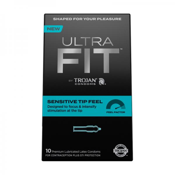 Trojan Ultrafit Sensitive Tip Feel 10 Ct. Sex Toy Product