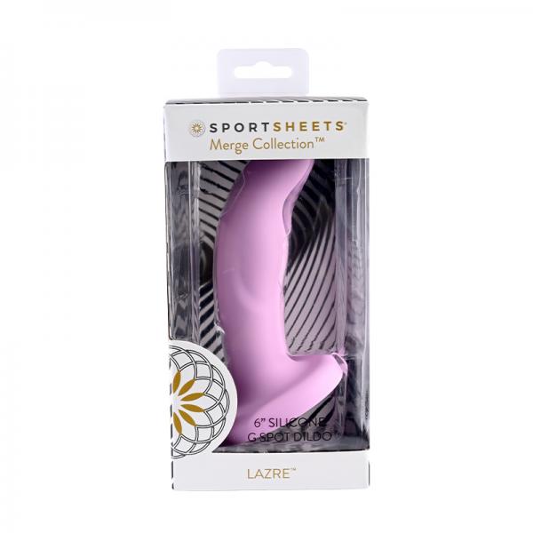 Merge Lazre 6 In. Suction Cup G-spot Dildo Pink Sex Toy Product