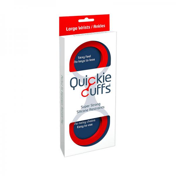 Quickie Cuffs Large Red Sex Toy Product
