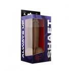 Shaft Model A Liquid Silicone Dong With Balls 8.5 In. Oak Sex Toy Product