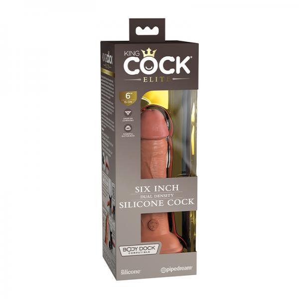 King Cock Elite Silicone Dual-density Cock 6 In. Tan Sex Toy Product