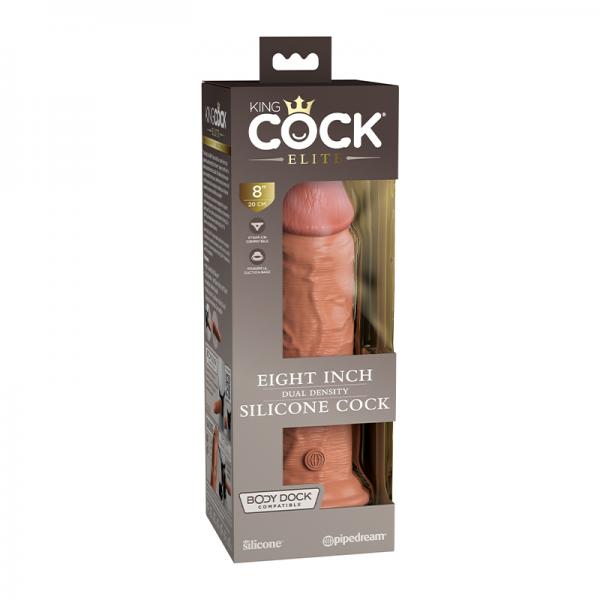 King Cock Elite Silicone Dual-density Cock 8 In. Tan Sex Toy Product