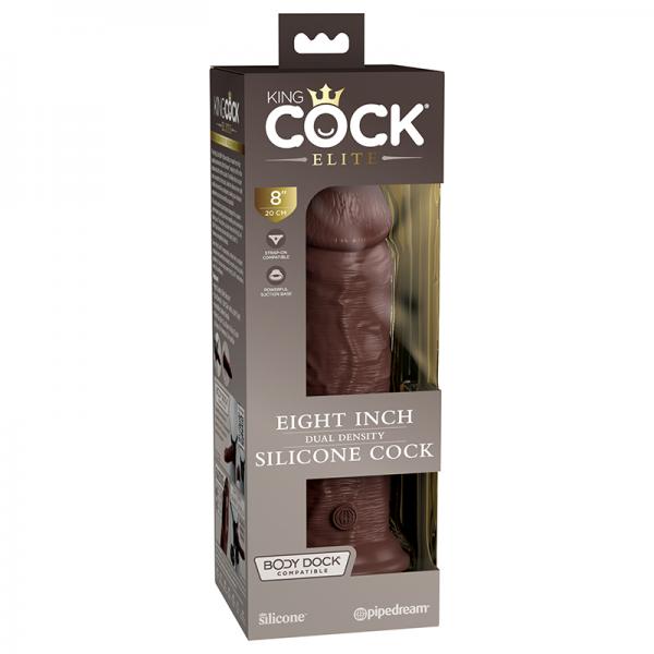 King Cock Elite Silicone Dual-density Cock 8 In. Brown Sex Toy Product