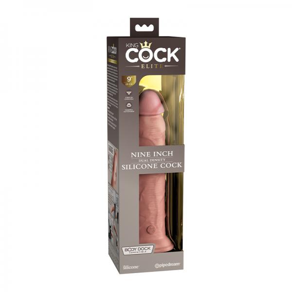 King Cock Elite Silicone Dual-density Cock 9 In. Light Sex Toy Product