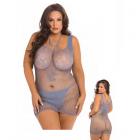 Absolutist Lace And Net Dress Blue Queen Sex Toy Product