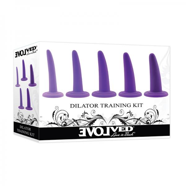 Evolved 5-piece Silicone Dilator Training Kit Purple Sex Toy Product