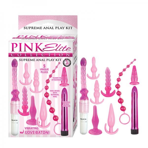 Pink Elite Collection Supreme Anal Play Kit Pink Sex Toy Product