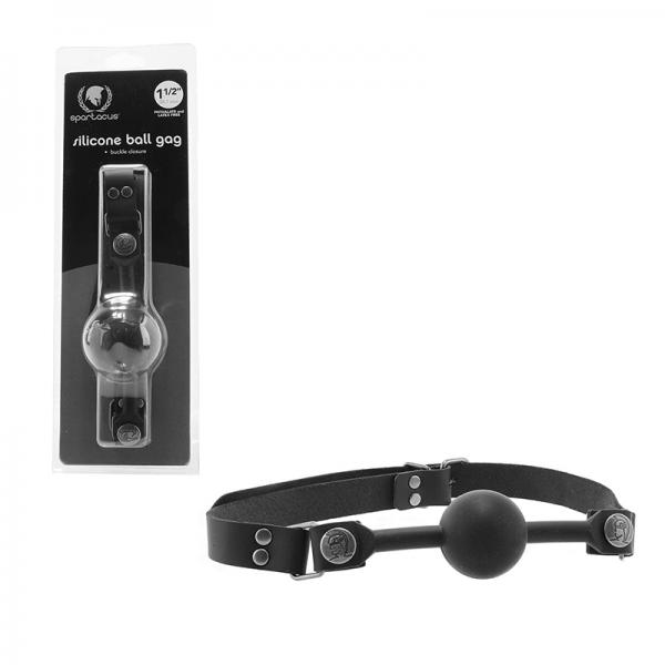 Silicone Ball Gag Black Sex Toy Product