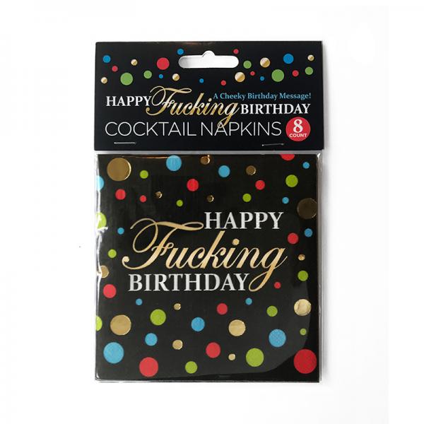 Happy F*cking Birthday Napkins Sex Toy Product