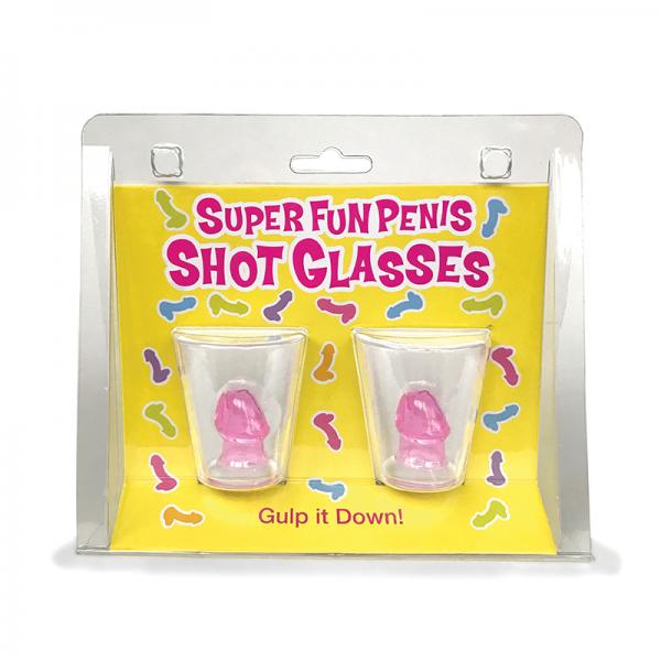 Super Fun Penis Shot Glasses Set Of 2 Sex Toy Product