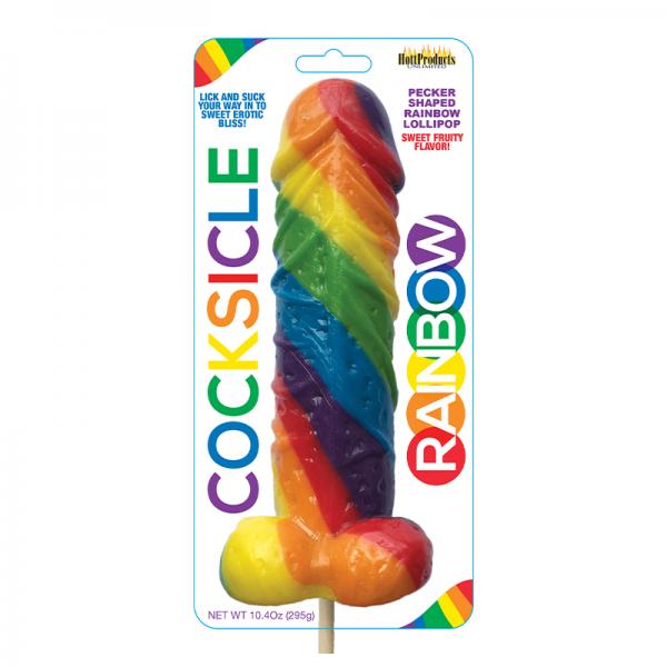 Rainbow Cocksicle Pecker Pop Sex Toy Product