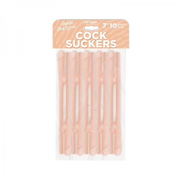 Skins Pecker Straws Vanilla Lovers (10-pack) Sex Toy Product