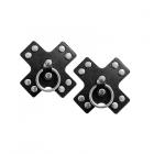 Nipplicious Seducer Leather Pasties With Ring Black Sex Toy Product
